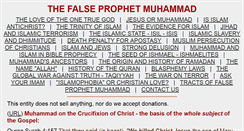 Desktop Screenshot of falseprophetmuhammad.com